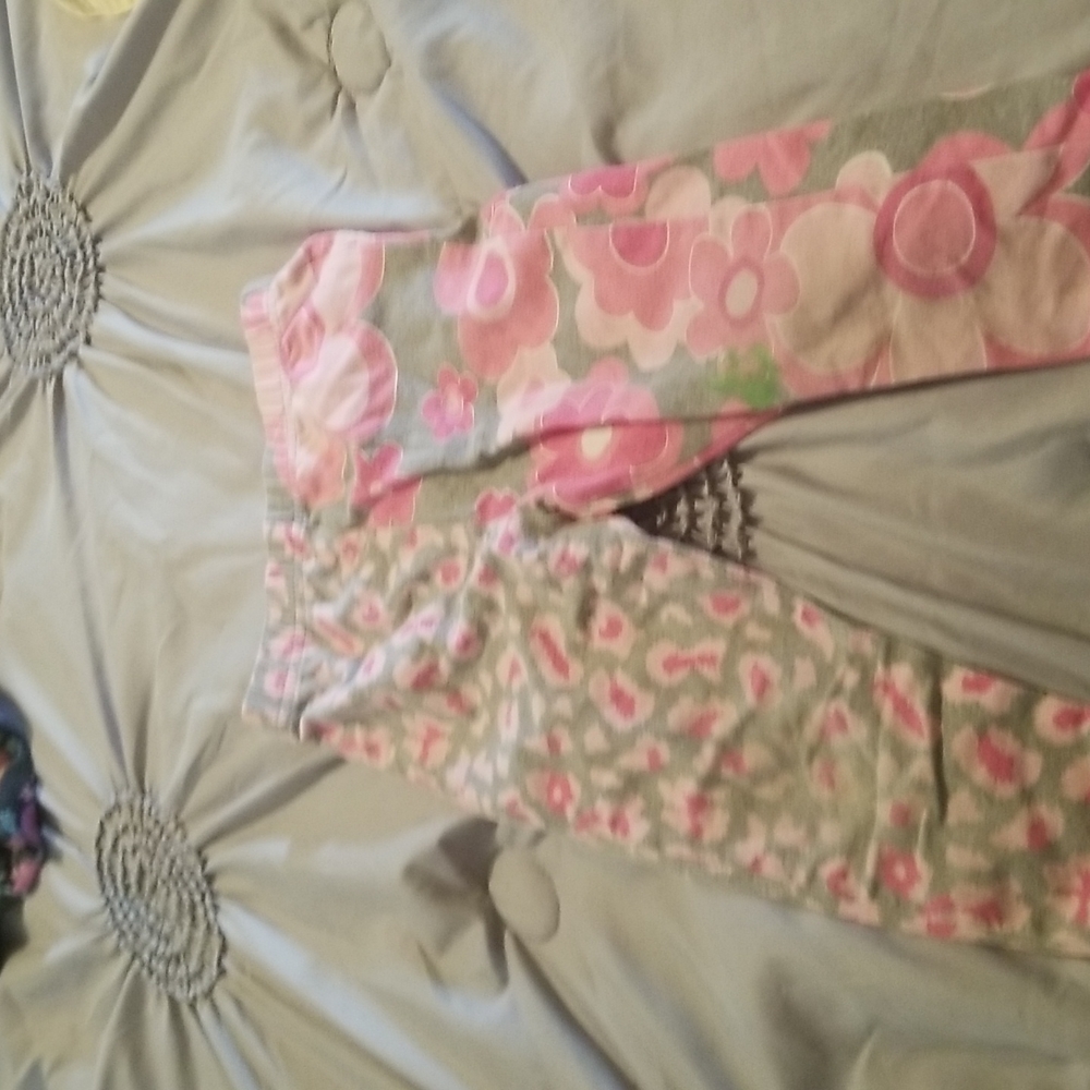 Pink and gray pants